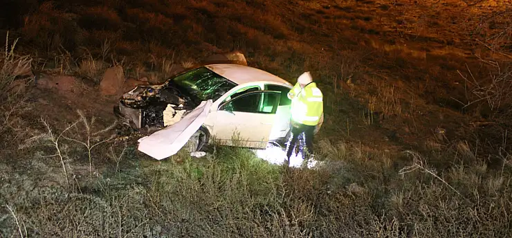 Kayseri'de yürekleri ağza getiren kaza: 50 metrelik uçuruma düştü