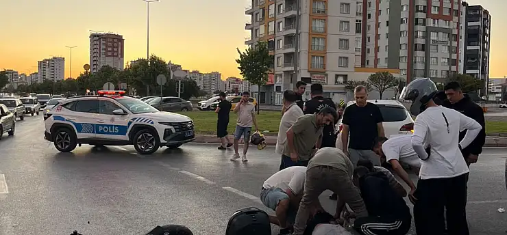 Kocasinan'da kaza: Yaralıya ilk müdahaleyi görevden dönen polis yaptı