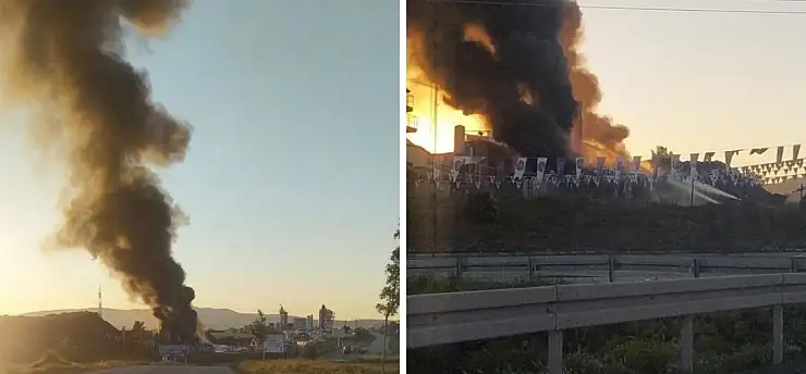 Melikgazi'de geceyi hareketlendiren yangın