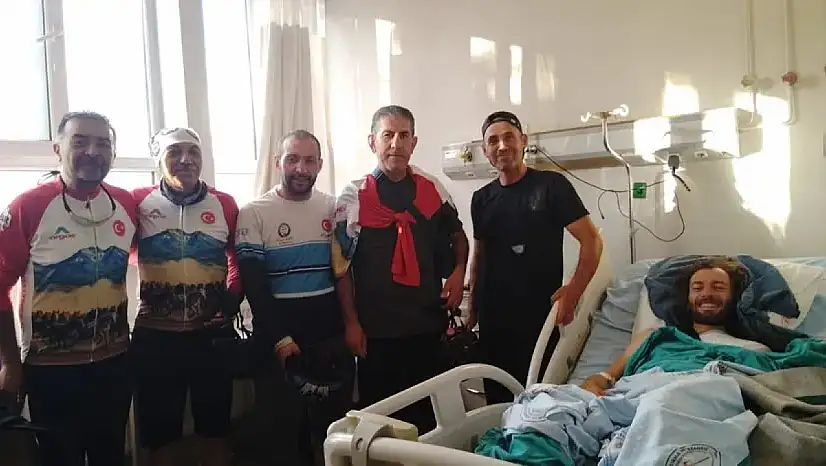 14 aydır yolda! Fransız bisikletçi Kayseri'de kaza geçirdi