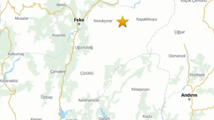 Adana'da 3.9'luk deprem, Kayseri'de peş peşe iki sarsıntı