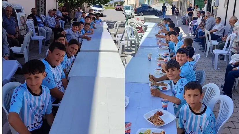 Başakpınarlı sporcu miniklerden vefa örneği...