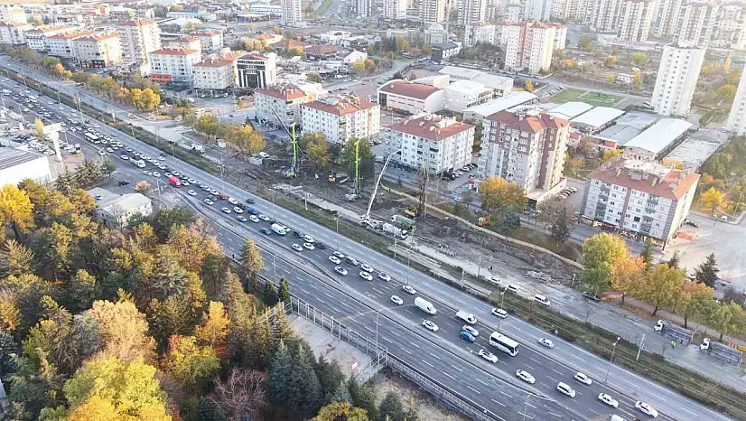 Kentin batısının trafik yükünü azaltacak proje hızla ilerliyor