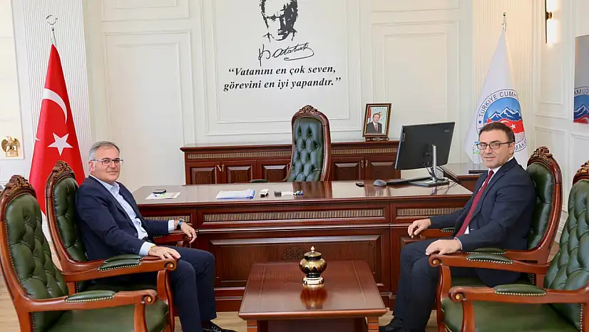 Başkan Özdoğan'dan yeni Kaymakam Caner'e ziyaret!