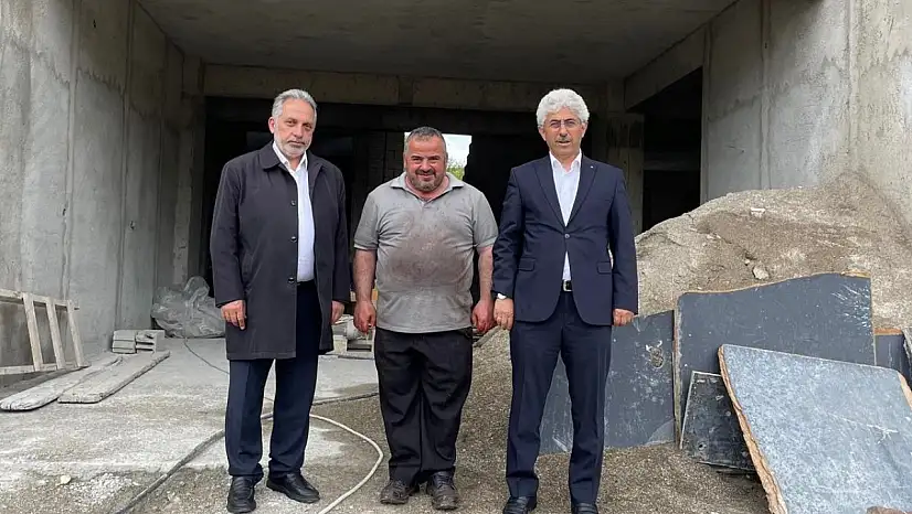 Başkan Yalçın, inşaat alanını yerinde inceledi!