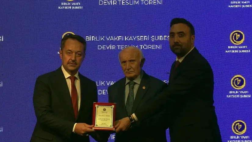 Birlik Vakfı Kayseri Şubesi'nde devir teslim