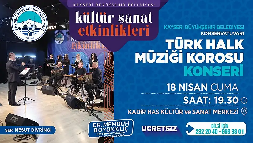 Kayseri'de Anadolu ezgileri yükselecek