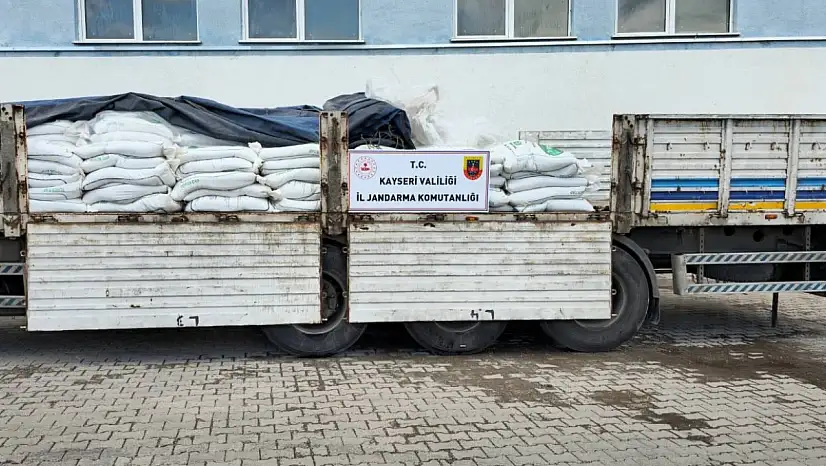 Develi'de milyonluk sevkiyat jandarmaya takıldı!