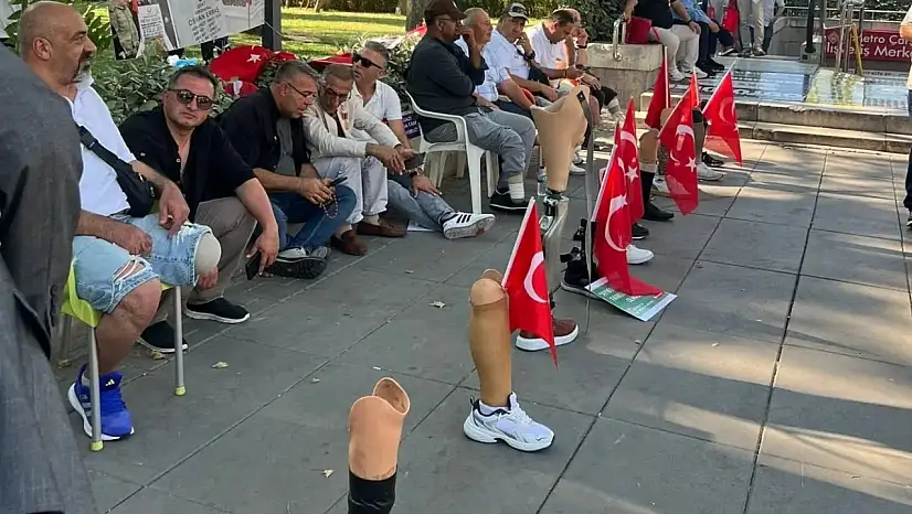 Develi'den Ankara'ya destek: Gaziler bir oldu!