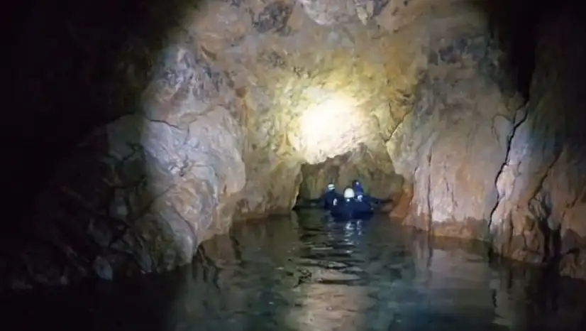 Develi'nin derinlikleri keşfediliyor! Gizemli mağarada dalış yaptılar