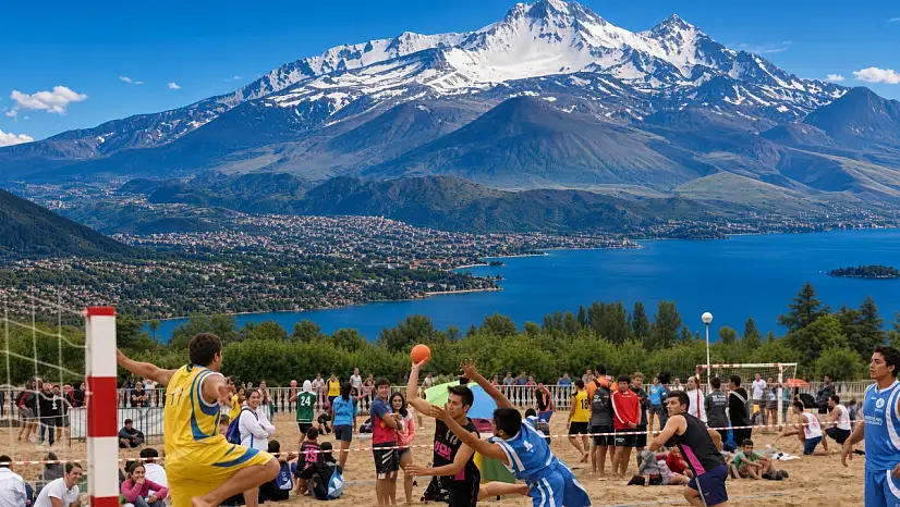 Erciyes Dağı'nda bir ilk! Plaj hentbolu oynanacak
