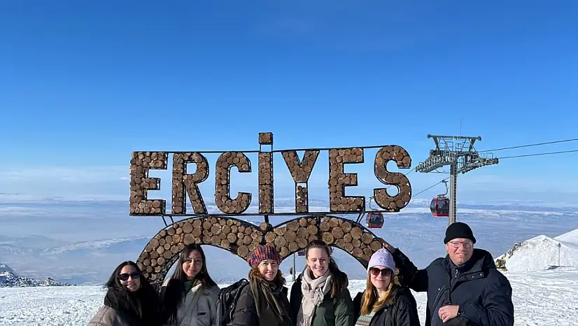 Erciyes Kayak Merkezi yabancı basına tanıtıldı