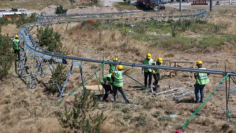 Erciyes'te yeni dönem başlıyor: 1100 metrelik dağ kızağında çalışmalar hızlandı!