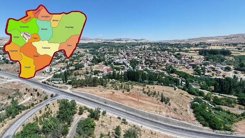 Felahiye'ye bağlıydı, 1990'da Kayseri'nin ilçesi oldu! Adını Turgut Özal'dan alıyor