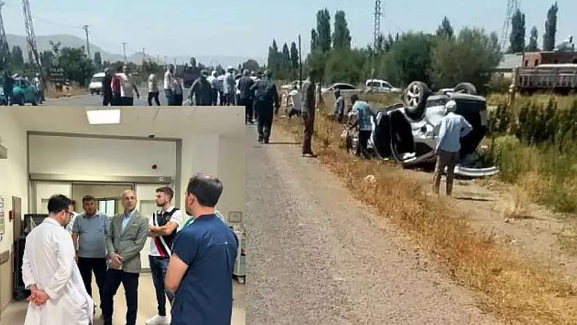 Genç, o kazada yaralananları ziyaret etti