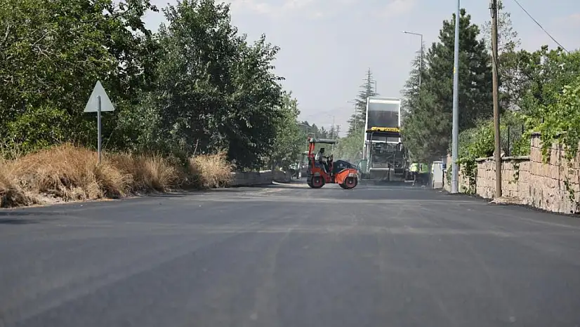 Hacılar'da 860 tonluk asfalt çalışması tamamlandı