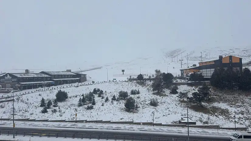 İç Anadolu'nun zirvesine kar yağdı