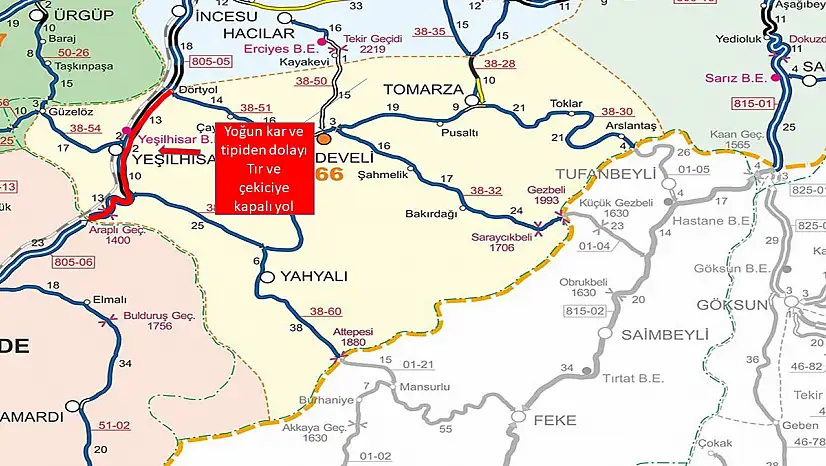 Kapanan yol trafiğe açıldı