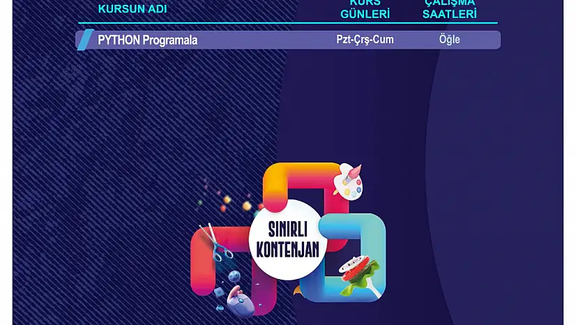 KAYMEK'te ücretsiz PYTHON kursu başladı!