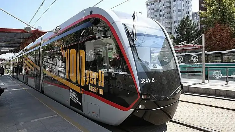 Kayseri'de 16.30-21.30 saatleri tramvaylar ücretsiz