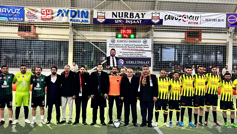 Kayseri'de 3 ay sürecek futbol turnuvası başladı! İlk vuruşu Baki Ersoy yaptı