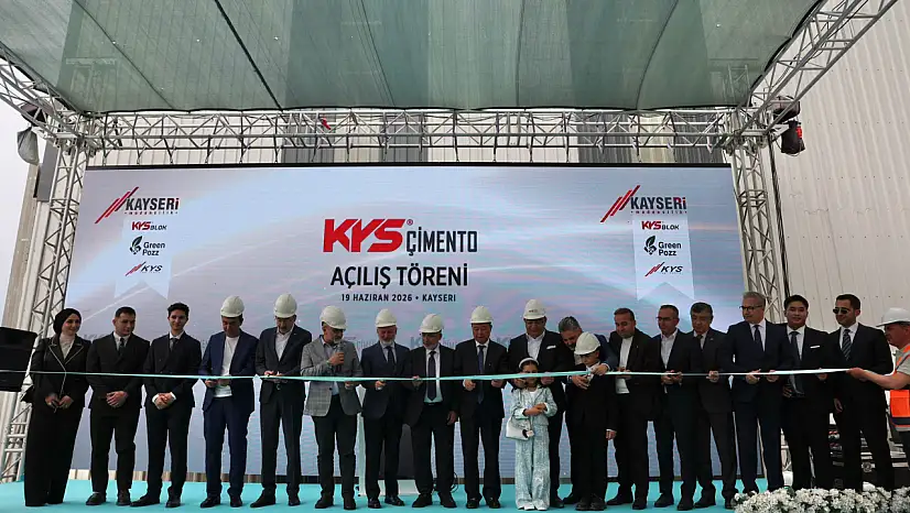 Kayseri'de 35 milyon dolarlık yatırım: Yeni çimento fabrikası açıldı!