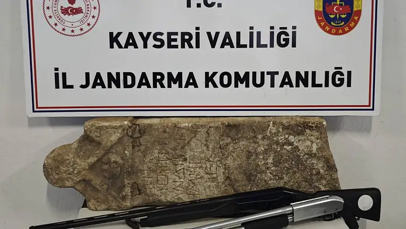 Kayseri'de 'Anadolu Mirası' operasyonu: Roma dönemine ait tarihi eser ele geçirildi