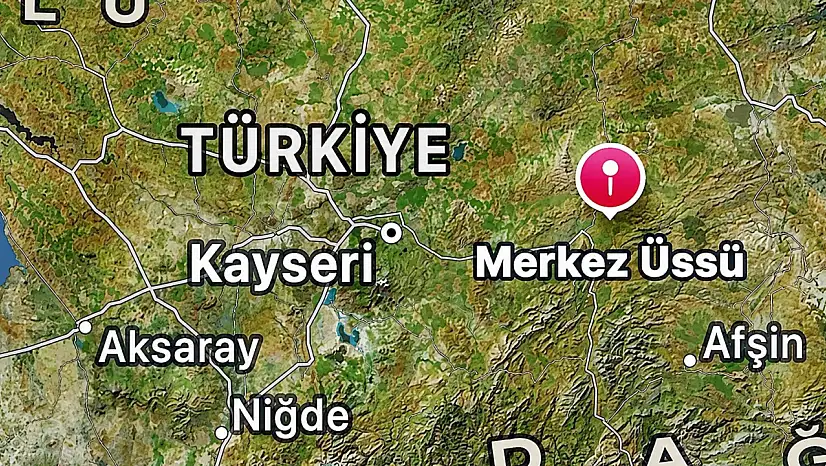 Kayseri'de bugün bir deprem daha