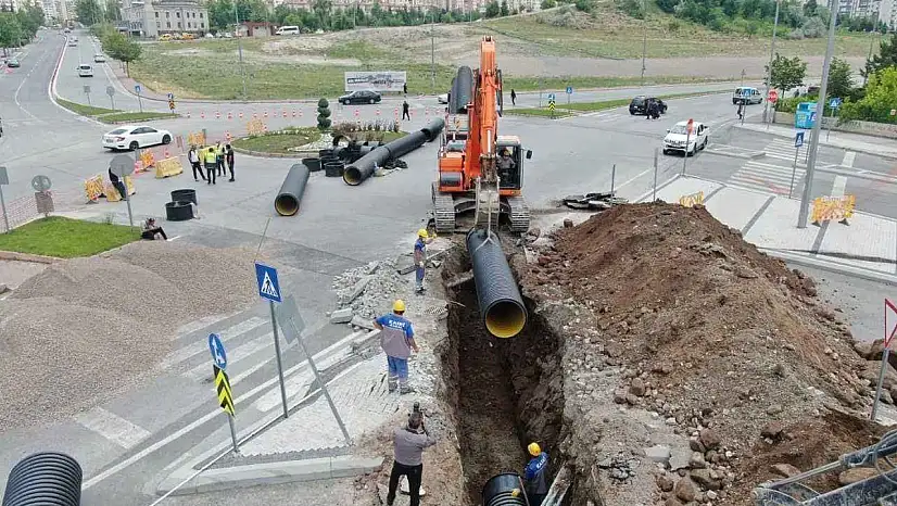 Kayseri'de çalışmalar başladı! Aşırı yağışlar artık etkilemeyecek
