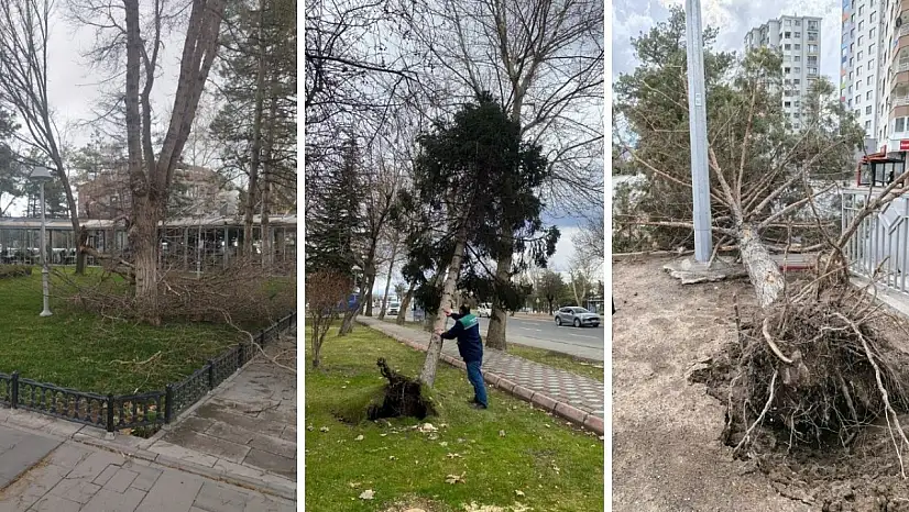 Kayseri'de fırtına sonrası seferberlik