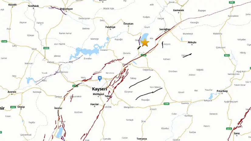 Kayseri'de hafif sarsıntı meydana geldi!