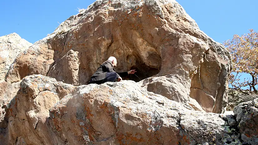 Kayseri'de hiç karşılaşılmayan görüntü! Dağda gezen vatandaş buldu