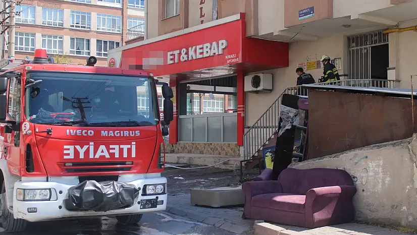 Kayseri'de lokantanın bacasında yangın çıktı!