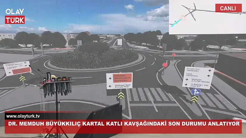 Kayseri'de merakla beklenen Kartal Kavşağı tamamlandığında nasıl bir görüntü ortaya çıkacak? O görüntü ortaya çıktı