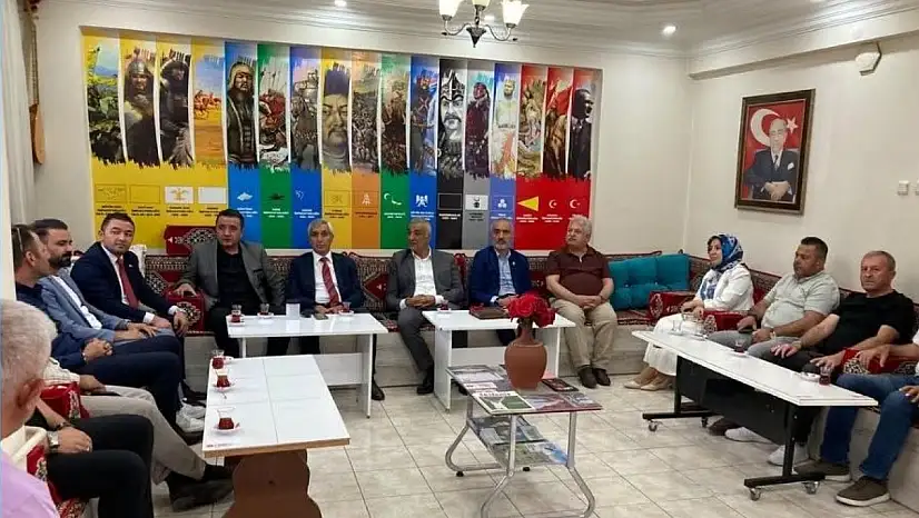 Kayseri'de MHP'li Başkana sürpriz ziyaret! Bakın kimler gitti?