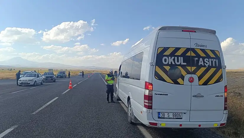 Kayseri'de okul servisleri mercek altında