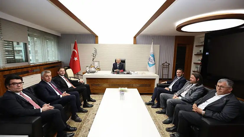 Kayseri'de önemli buluşma: Makamında ağırladı