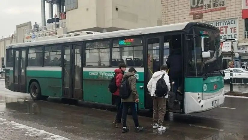 Kayseri'de otobüs bekleyenler dikkat! Bu sabah başladı