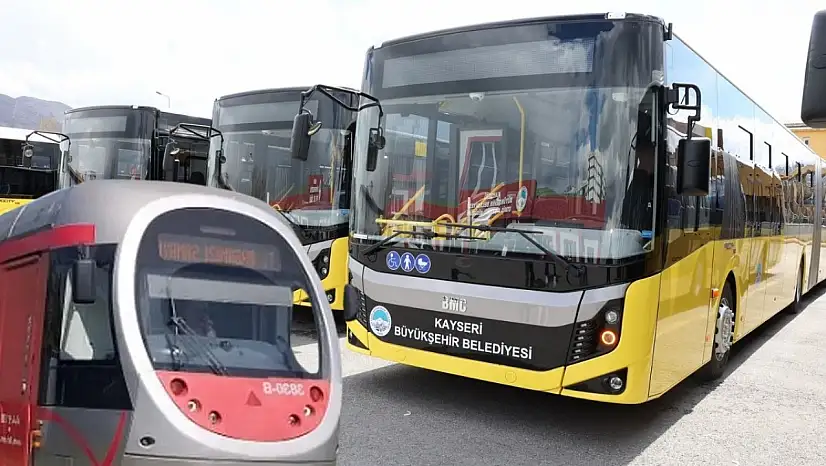 Kayseri'de otobüs ve tramvaylara bayram ayarı! Saatler değişti