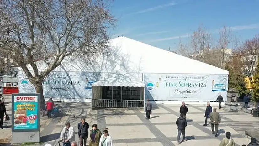 Kayseri'de iftar çadırı bakın nerede kurulacak?