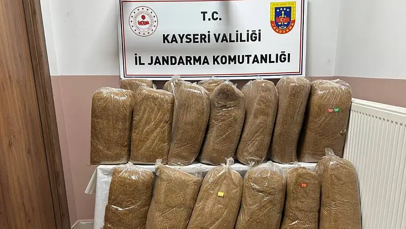 Kayseri'de rutin kontrolde dikkat çeken detay: Otobüsten 300 kilo çıktı
