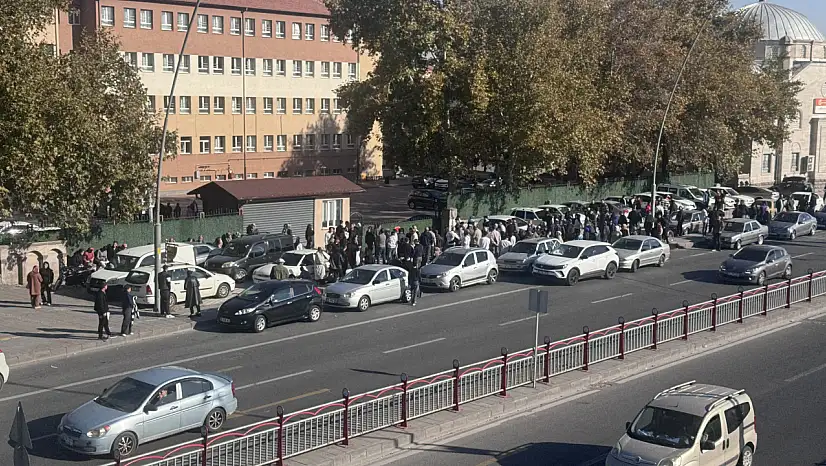 Kayseri'de sınavı dakikalar ile kaçırdı!