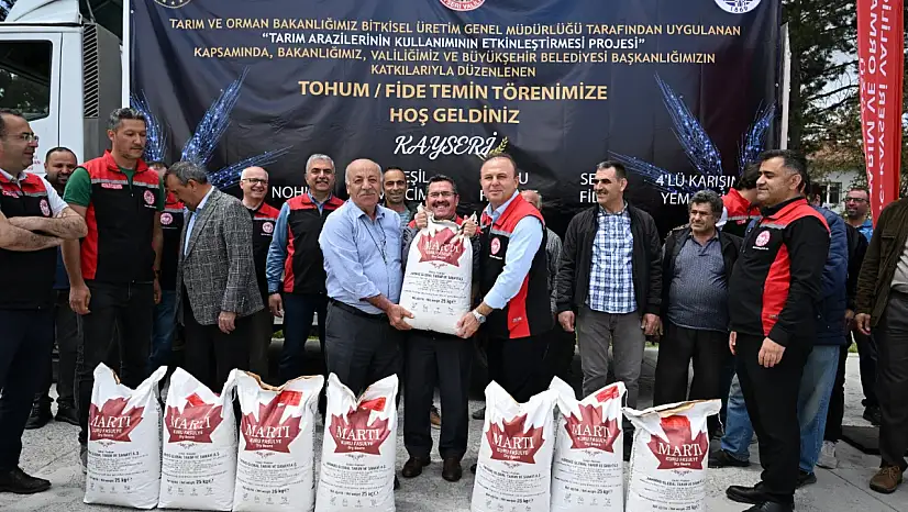 Kayseri'de ücretsiz 33 bin kilo dağıtıldı
