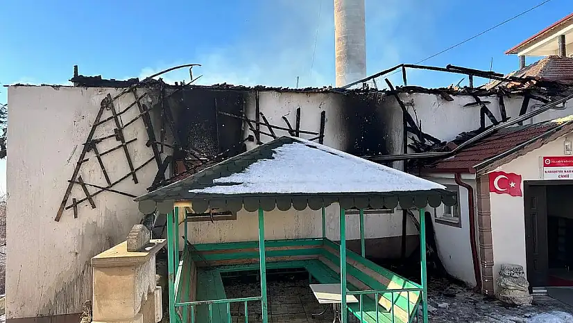Kayseri'de yanan camii ile ilgili yeni gelişme!