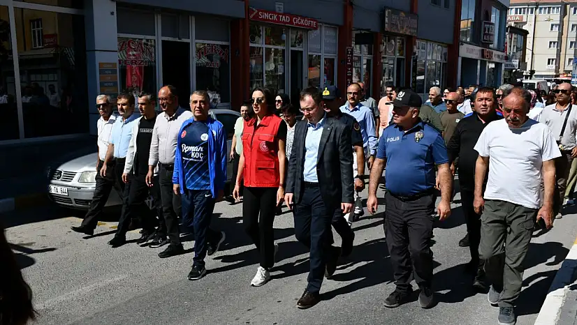 Kayseri'de yürüyüş yapıldı