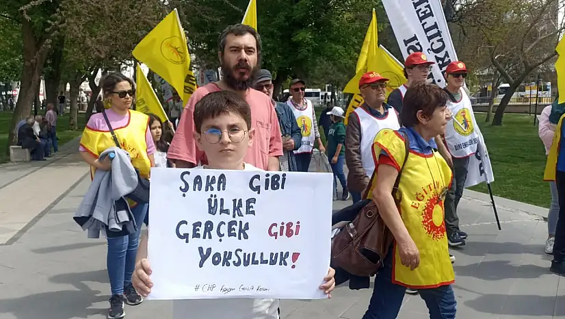 Kayseri'deki 1 Mayıs kutlamalarından renkli görüntüler