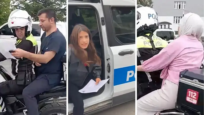 Kayseri Emniyeti'nin sınav mesaisi! Gençleri imdadına polis yetişti