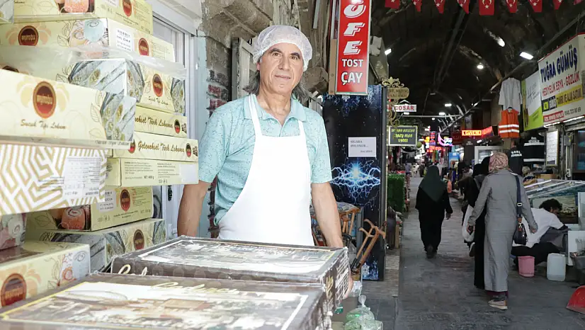 Kayseri'nin 800 yıllık çarşısında lokum şöleni