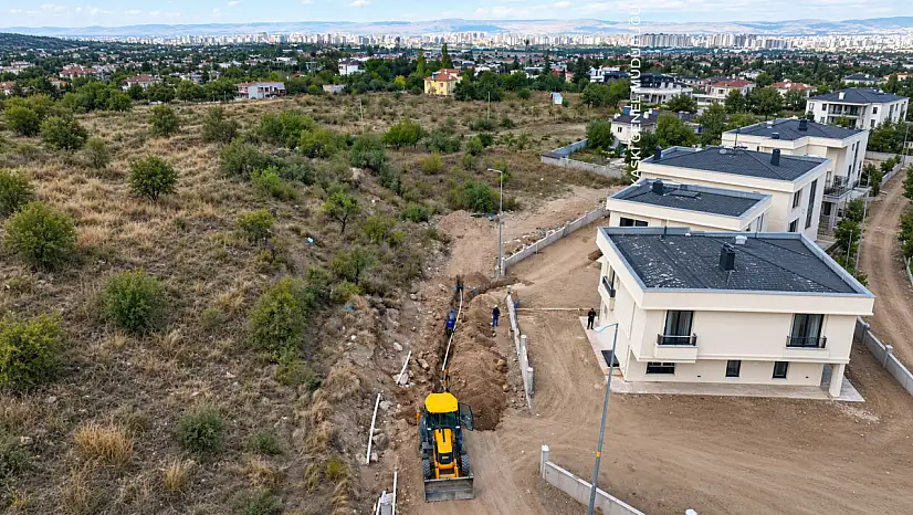Kayseri'nin büyüyen mahallesinde yeni evler için çalışma!