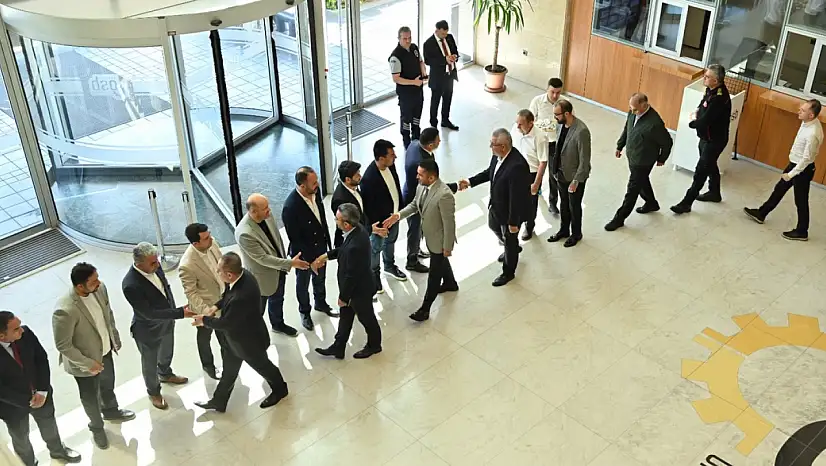 Kayseri OSB'de bayramlaşma sırası